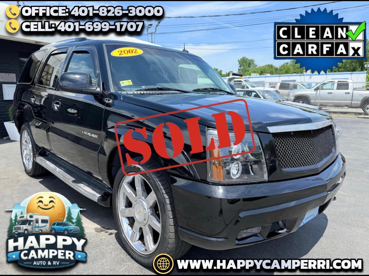 2002 Cadillac Escalade AWD, 6.0 V-8, Leather, Moonroof, Only 153K