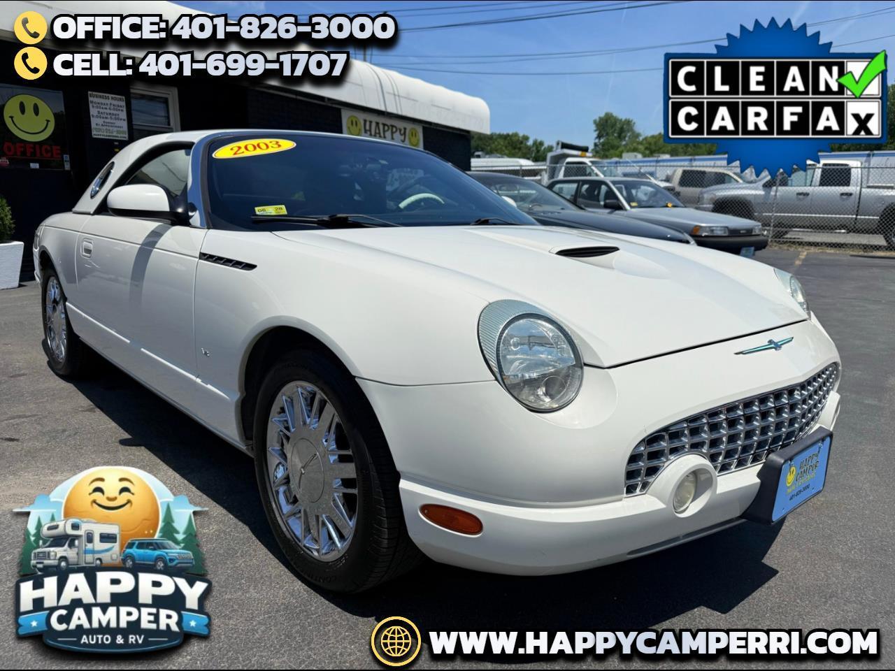 2003 Ford Thunderbird V-8, Auto, Fully Loaded, Both Tops, Only 73K
