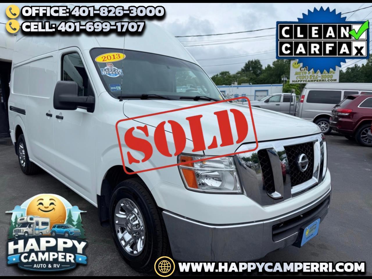 2013 Nissan NV 2500 High Roof Cargo, Auto, Full Power, 1-Owner