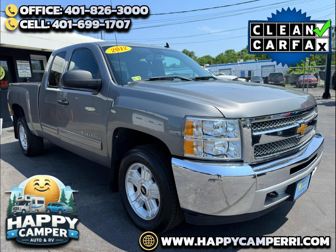 2012 Chevrolet Silverado 1500 4X4 X-Cab, 5.3 V-8, Auto, Air, Full Power, 134K