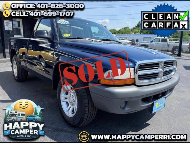 Patriot Blue 2004 Dodge Dakota Pickup Truck Rear-Wheel Drive Automatic