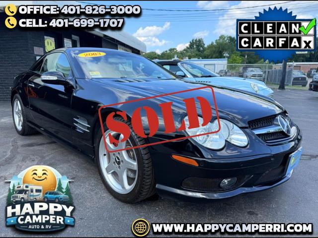 Black 2003 Mercedes-Benz SL-Class Convertible Rear-Wheel Drive Automatic