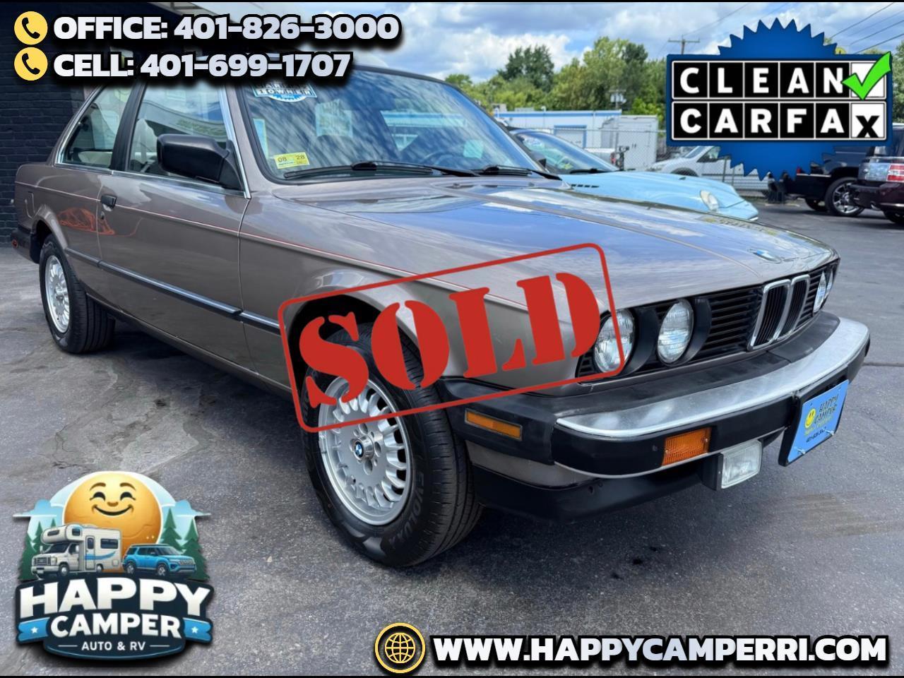 1987 BMW 325i 2-Door, Auto, Air, Full Power, Sunroof, Like New
