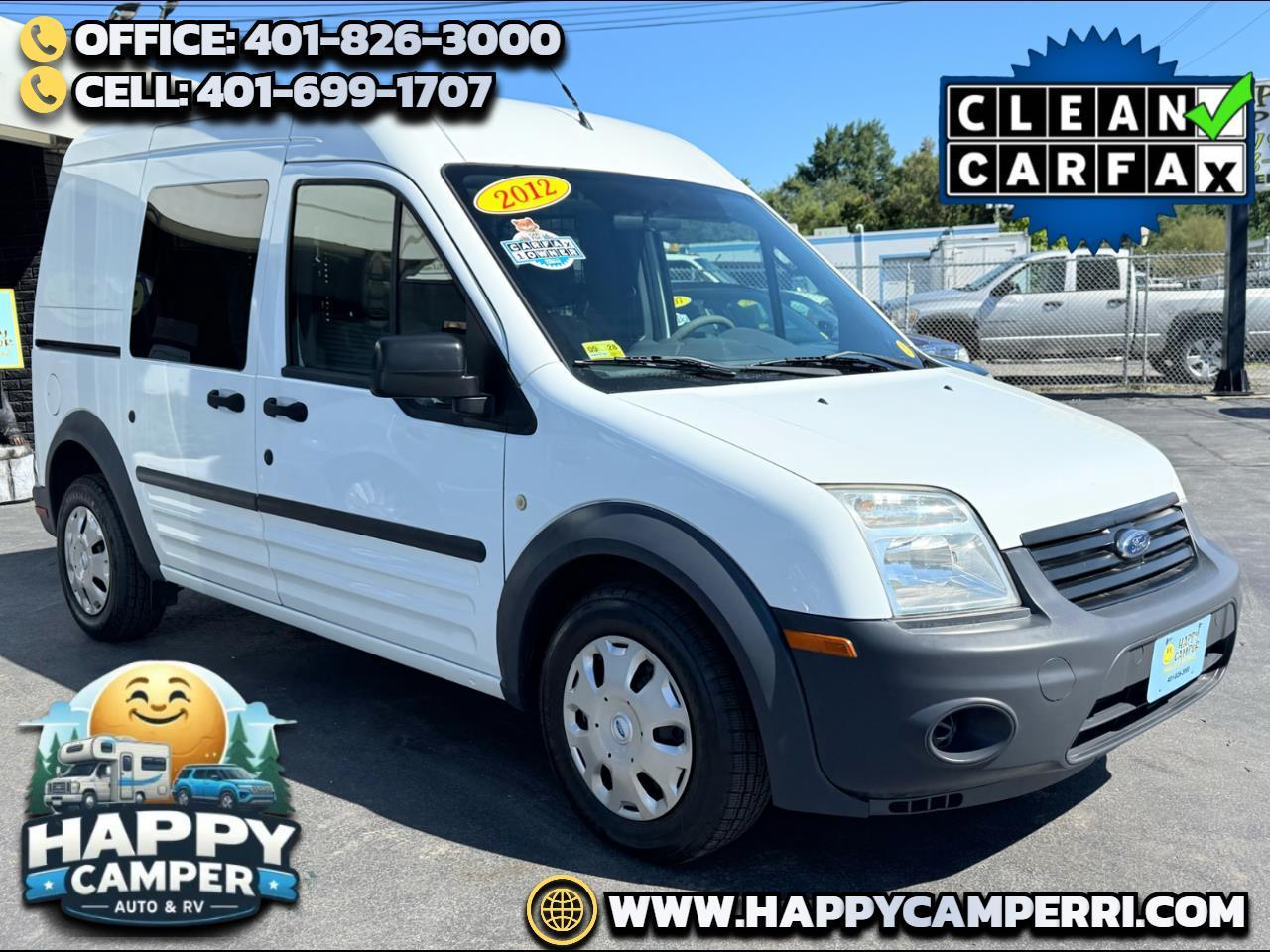  2012 Ford Transit Connect Cargo XL FWD with Side and Rear Glass   