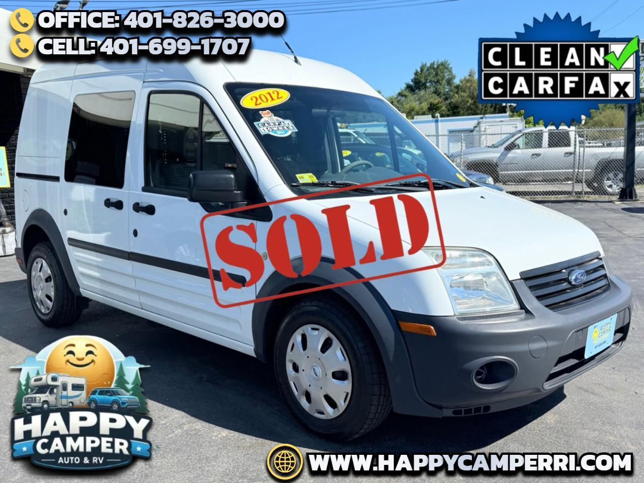  2012 Ford Transit Connect Cargo XL FWD with Side and Rear Glass   