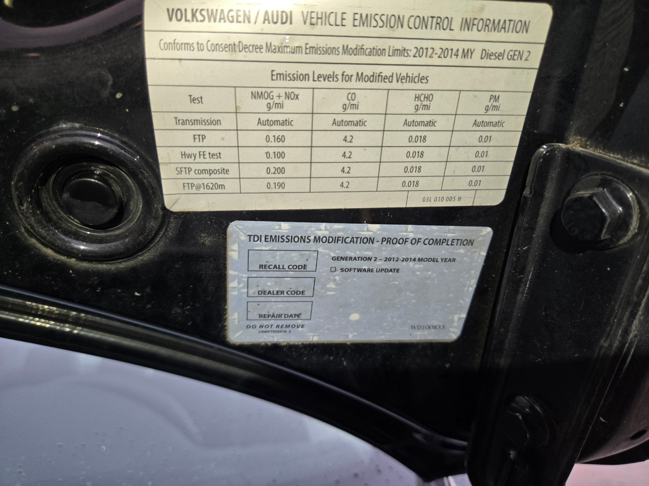 Volkswagen Passat 2.0L TDI SE AT 2014