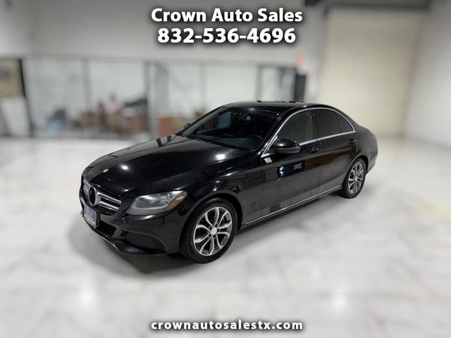 Black 2016 Mercedes-Benz C-Class Sedan Rear-Wheel Drive Automatic