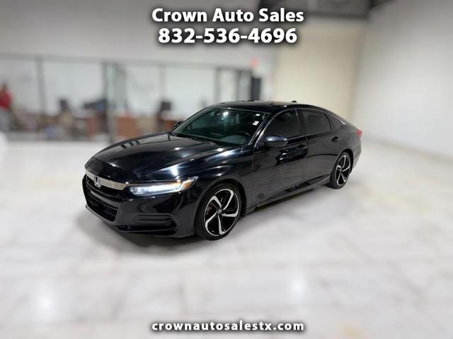 Black 2018 Honda Accord Sedan Front-Wheel Drive Automatic