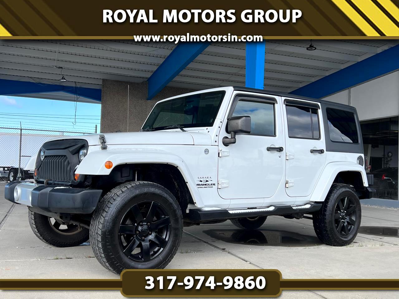 Used 2012 Jeep Wrangler Unlimited Sahara 4WD for Sale in Indianapolis IN  46254 ROYAL MOTORS GROUP