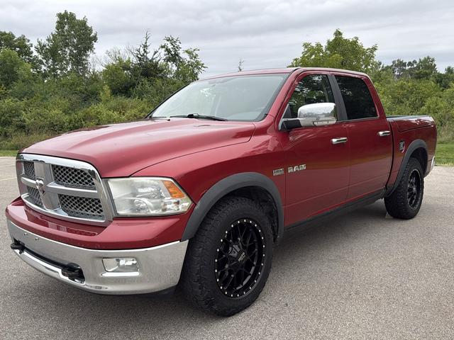 Red 2009 Dodge RAM 1500 Pickup Truck Four-Wheel Drive Automatic
