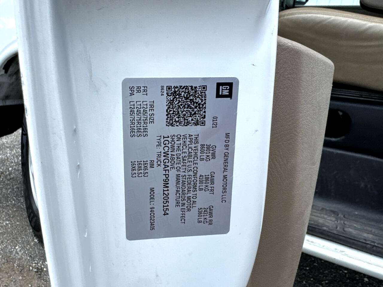 Chevrolet Express 2500 Cargo 2021