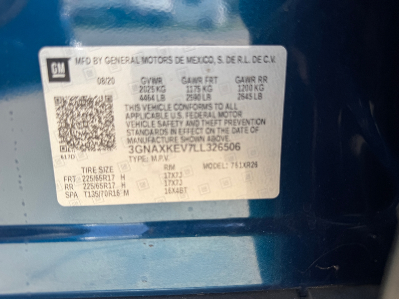 Chevrolet Equinox LT 2WD 2020