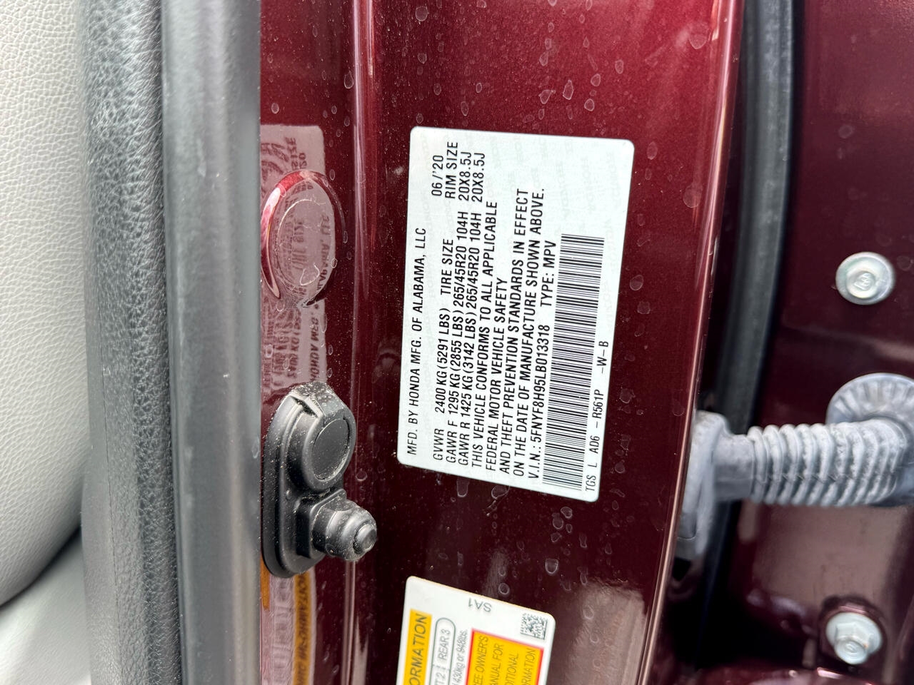 Honda Passport Touring AWD 2020