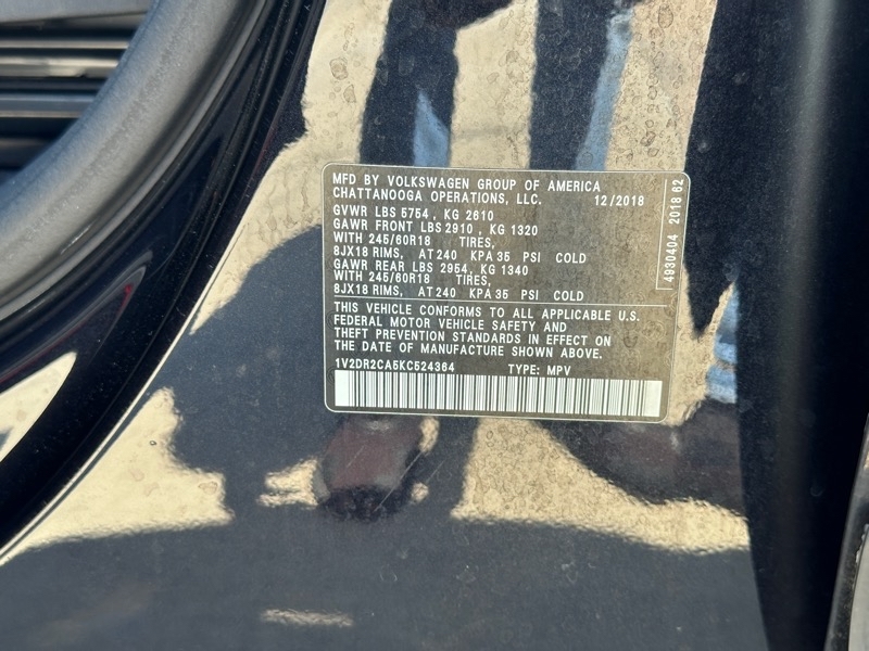 Volkswagen Atlas V6 SE 2019