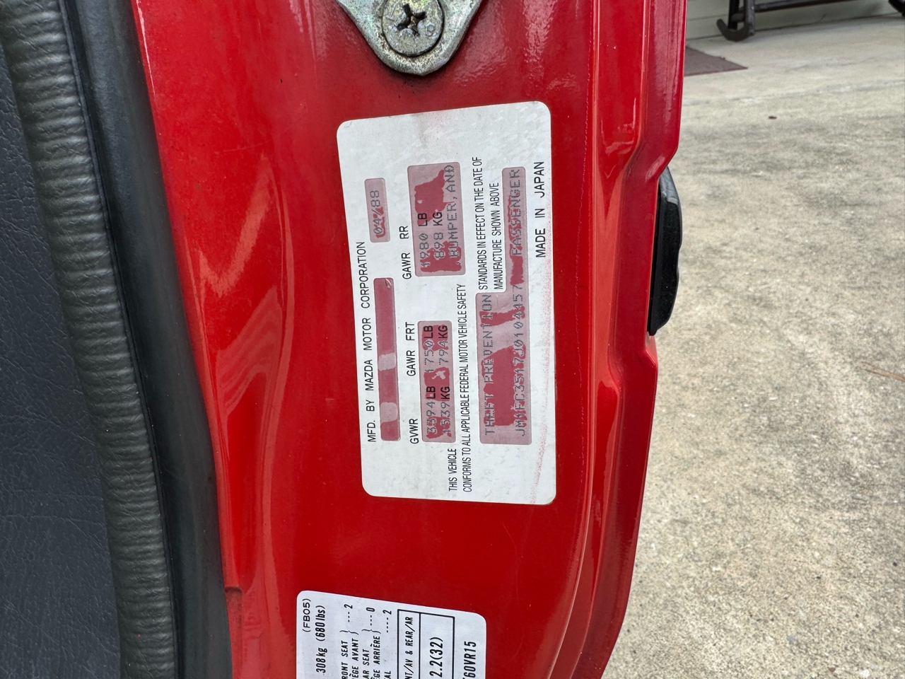 Mazda RX-7 Convertible 1988