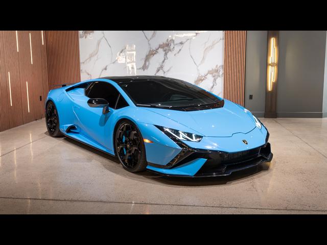 Blue 2023 Lamborghini Huracan Coupe Rear-Wheel Drive Automatic