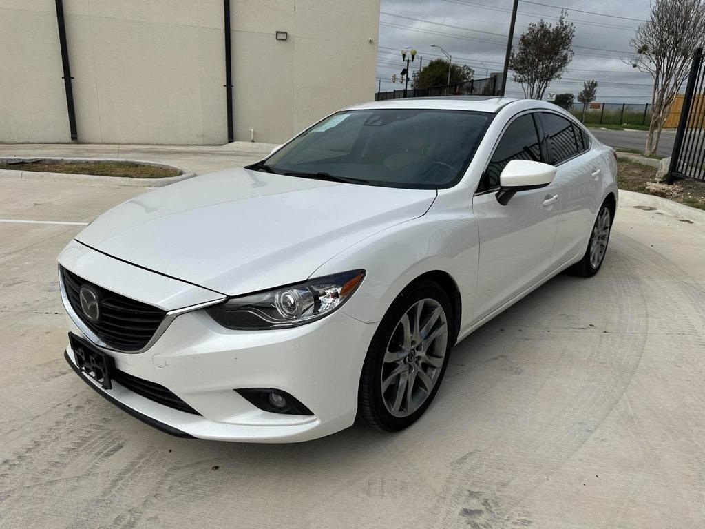 White 2015 Mazda MAZDA6 Sedan Front-Wheel Drive Automatic