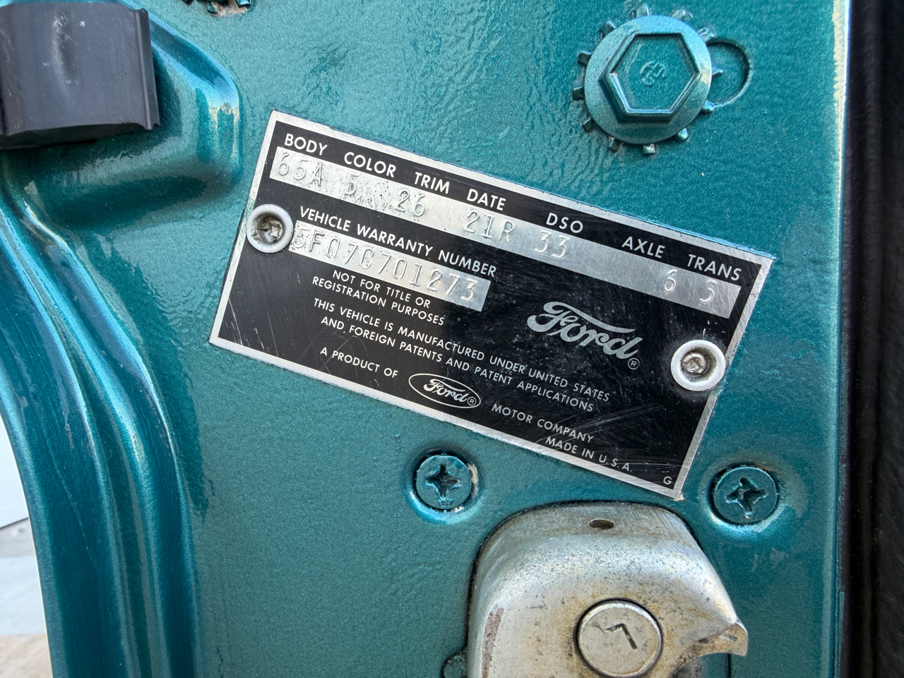 Ford Mustang 2dr Cpe 1965