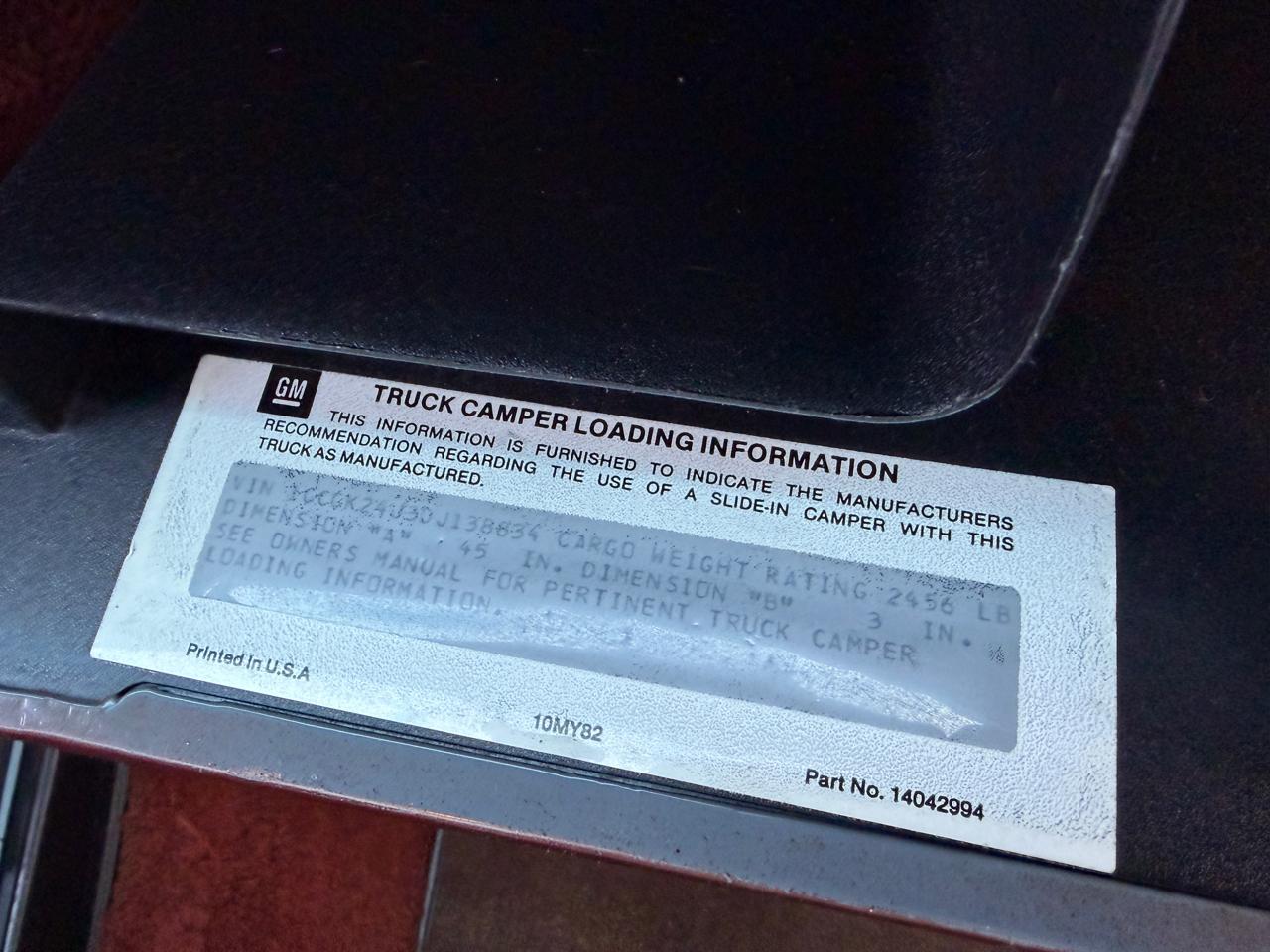 Chevrolet C/K 20  1983