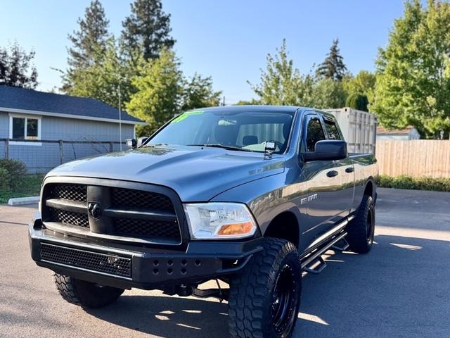 Gray 2009 Dodge RAM 1500 Pickup Truck Four-Wheel Drive Automatic