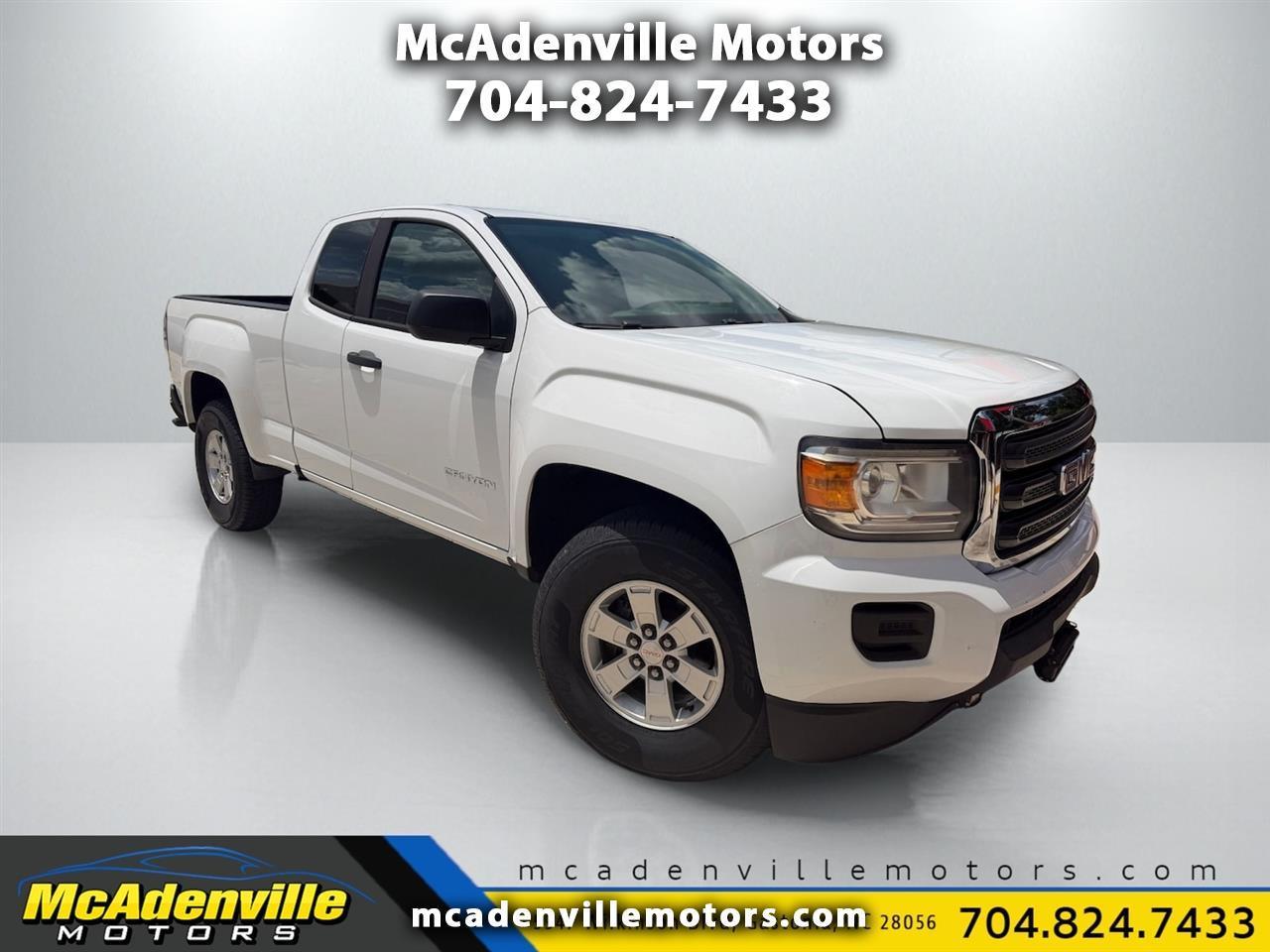 White 2018 GMC Canyon Pickup Truck 4X2 6-Speed Manual