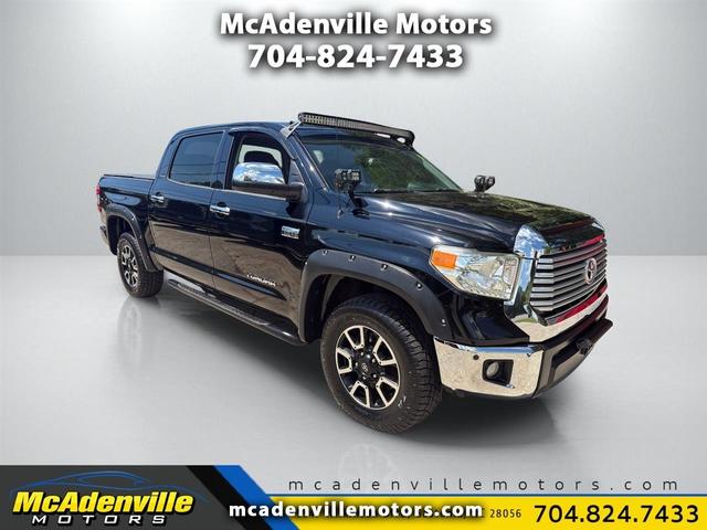 Black 2017 Toyota Tundra Pickup Truck Four-Wheel Drive Automatic