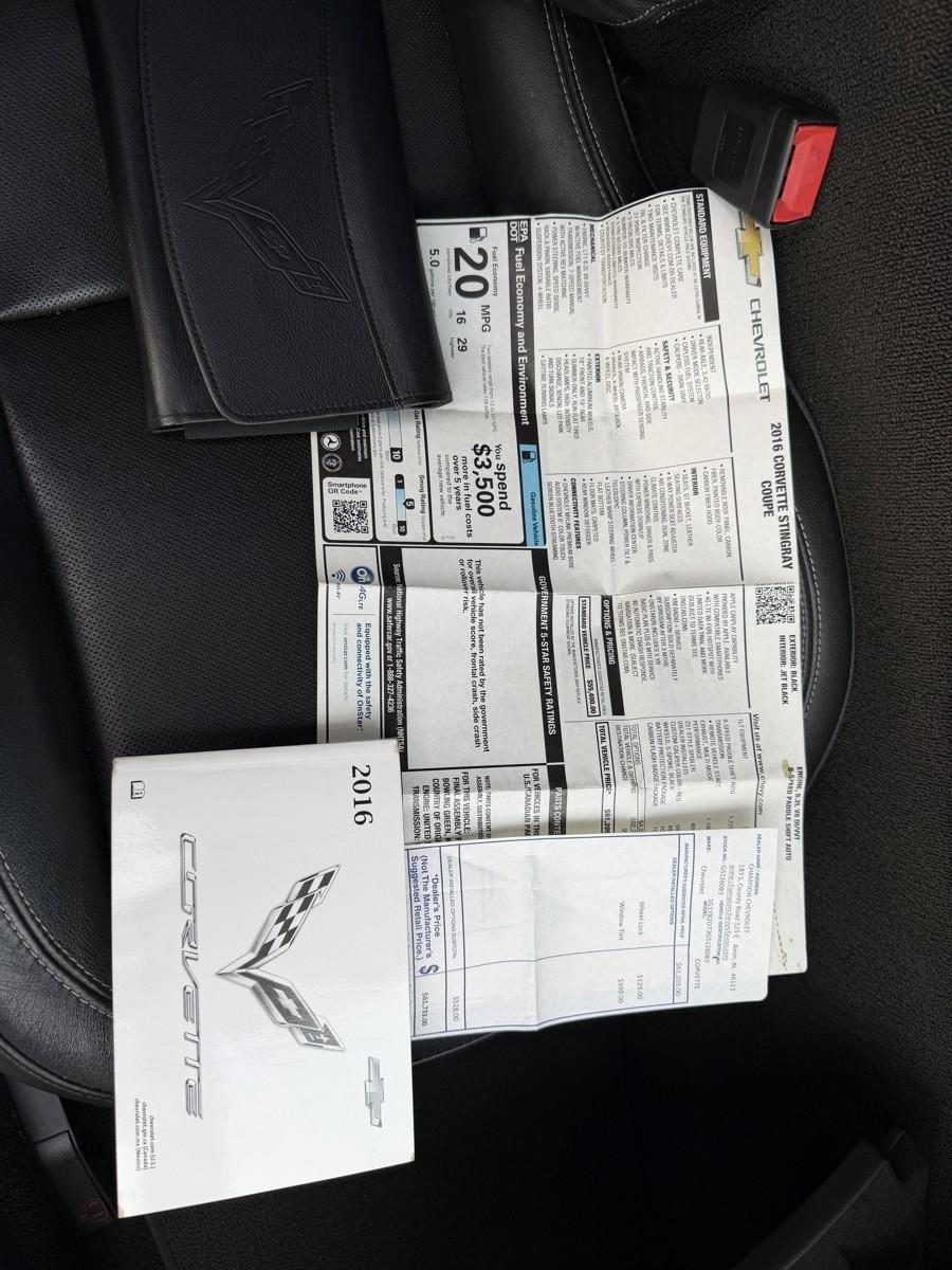 Chevrolet Corvette 1LT Coupe Automatic 2016