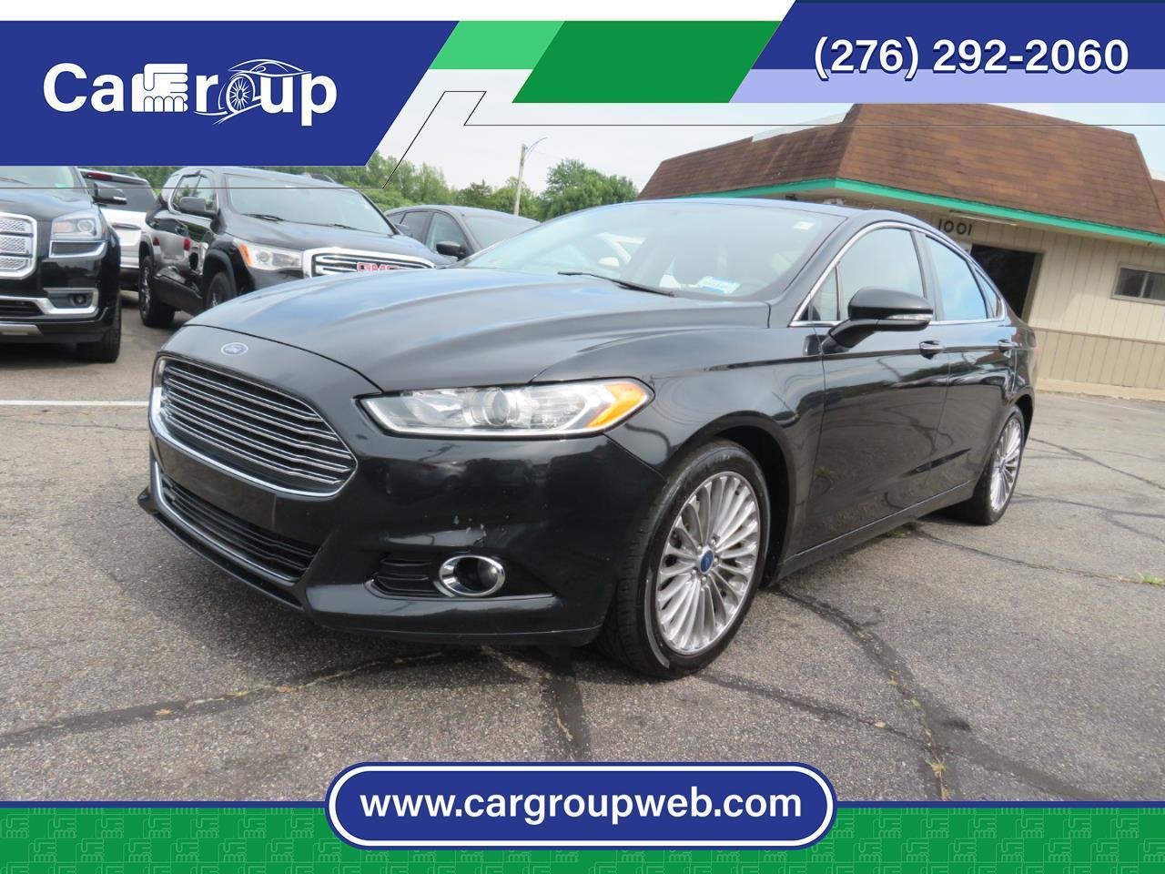 Black 2014 Ford Fusion Sedan Front-Wheel Drive Automatic