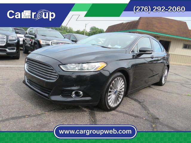 Black 2014 Ford Fusion Sedan Front-Wheel Drive Automatic