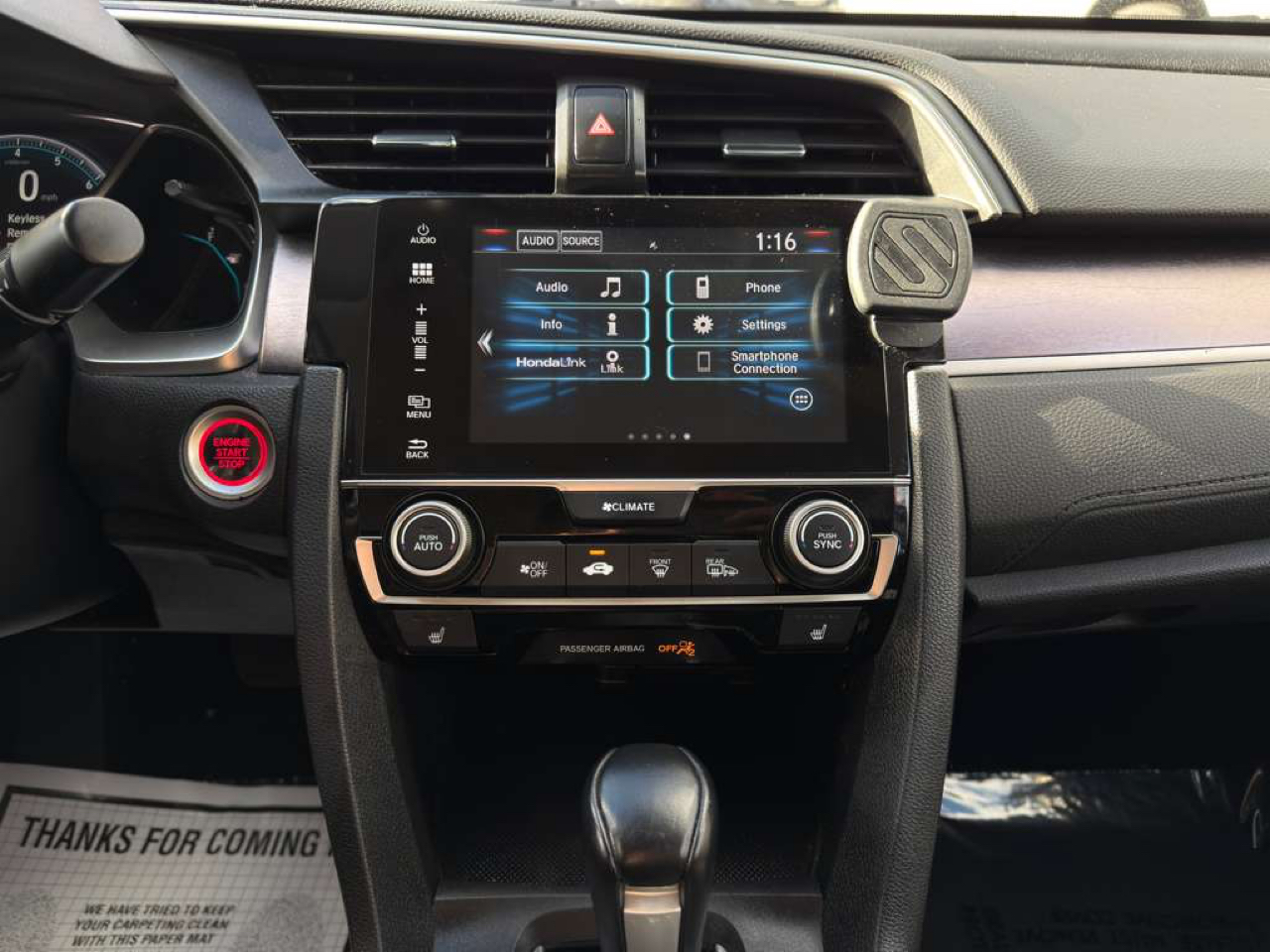 Honda Civic EX-T Honda Sensing Sedan CVT 2018