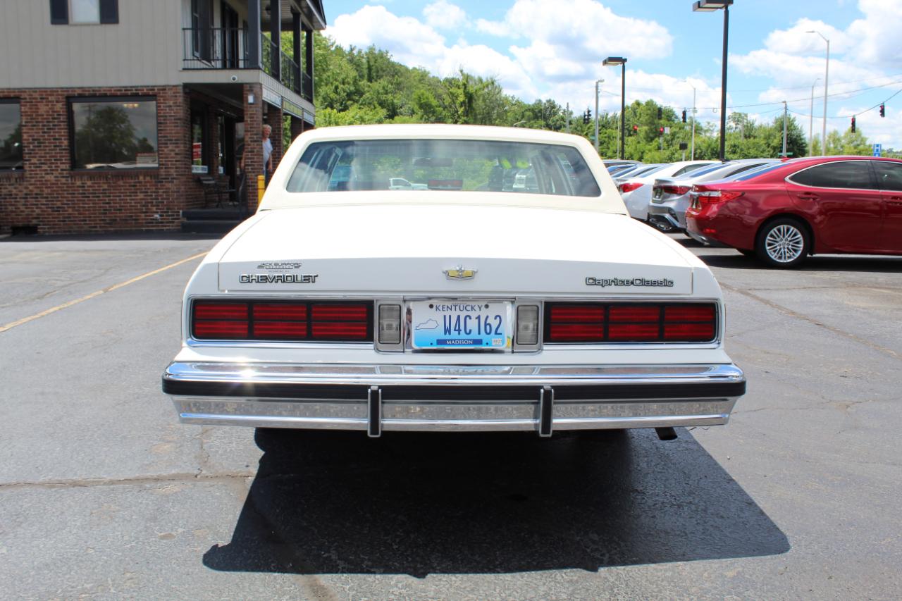 Chevrolet Caprice 4dr Sedan Classic Brougham LS 1987