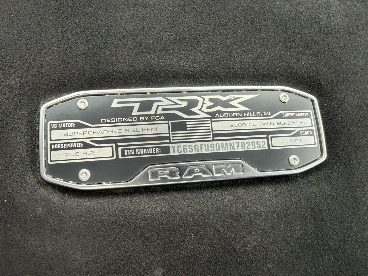 RAM 1500 TRX 4x4 Crew Cab 5'7" Box 2021