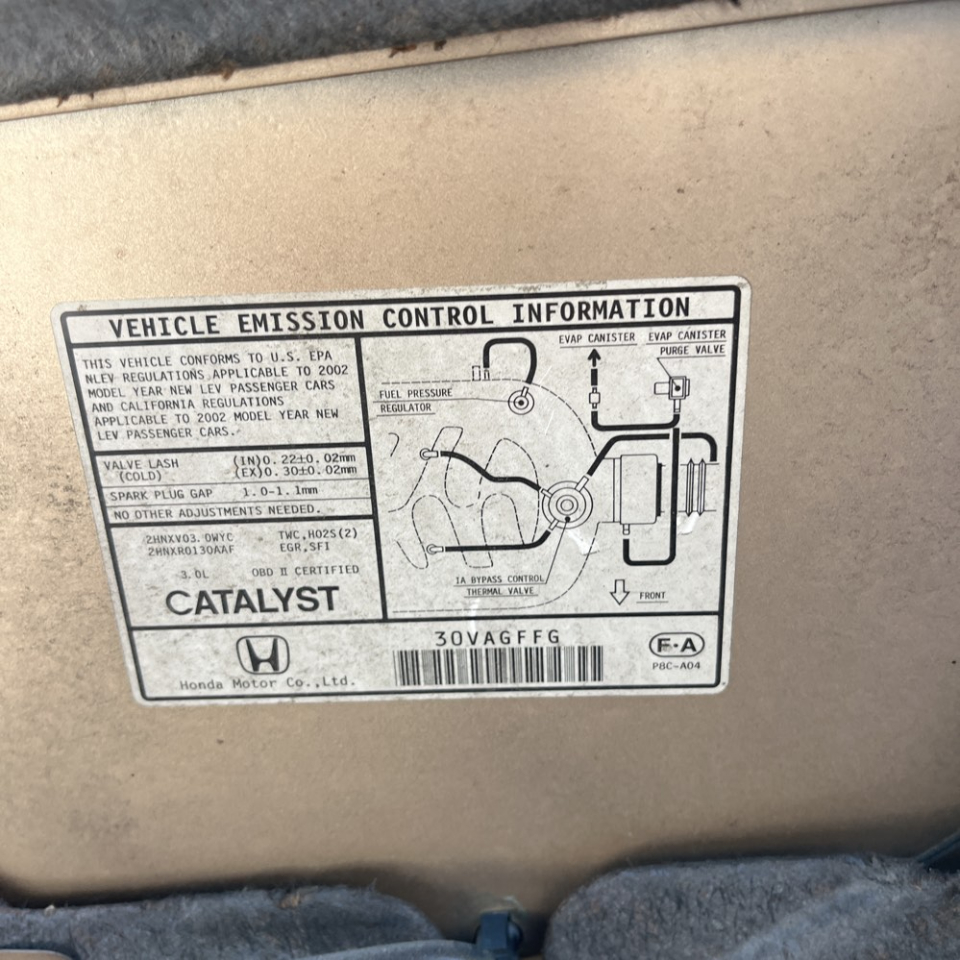 Honda Accord Cpe EX Auto V6 w/Leather 2002 Honda Accord Cpe EX Auto V6 w/Leather 2002