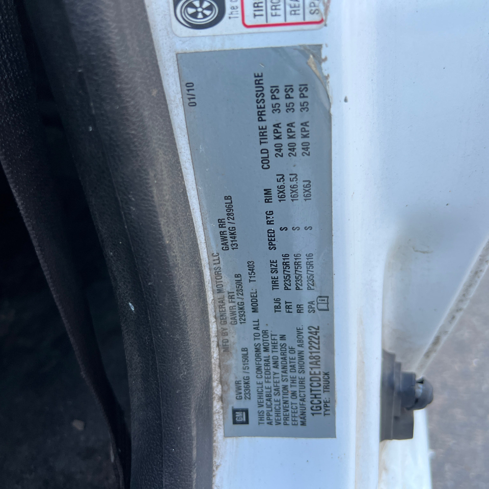 Chevrolet Colorado 4WD Reg Cab 111.2" LT w/1LT 2010