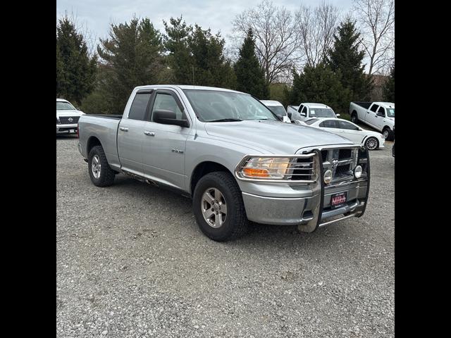Silver 2009 Dodge RAM 1500 SLT Quad Cab 4WD Pickup Truck Four-Wheel Drive Automatic