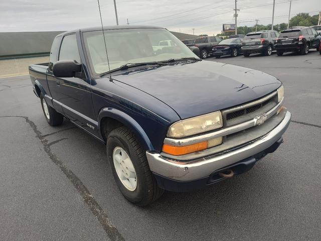 Blue 1999 Chevrolet S-10 Pickup Truck Four-Wheel Drive Automatic