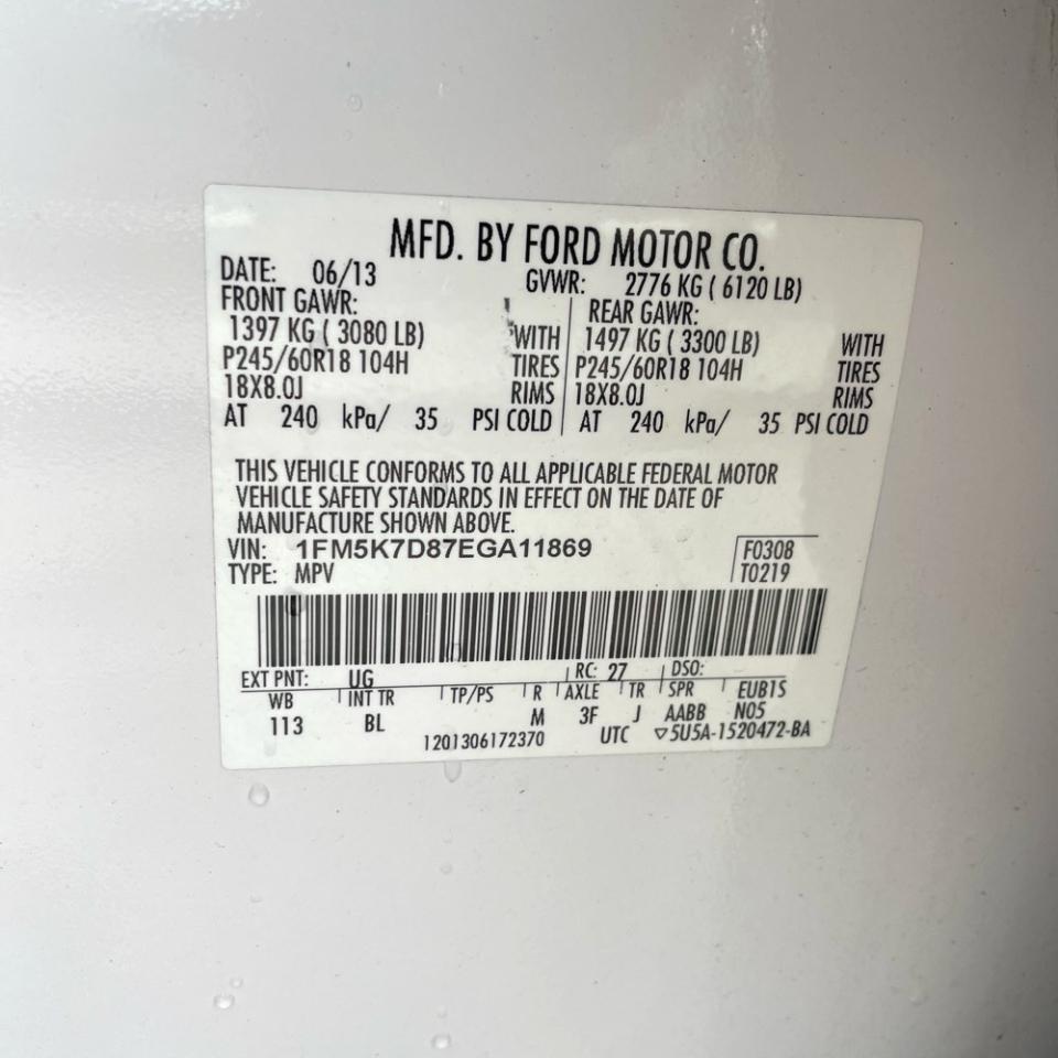 Ford Explorer FWD 4dr XLT 2014