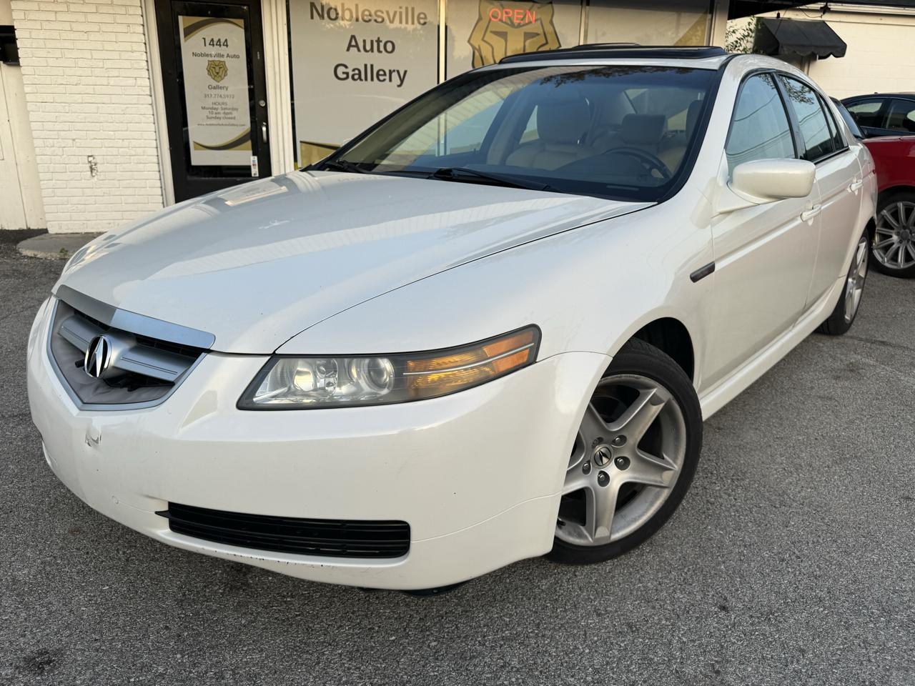 White 2004 Acura TL Sedan Front-Wheel Drive Automatic