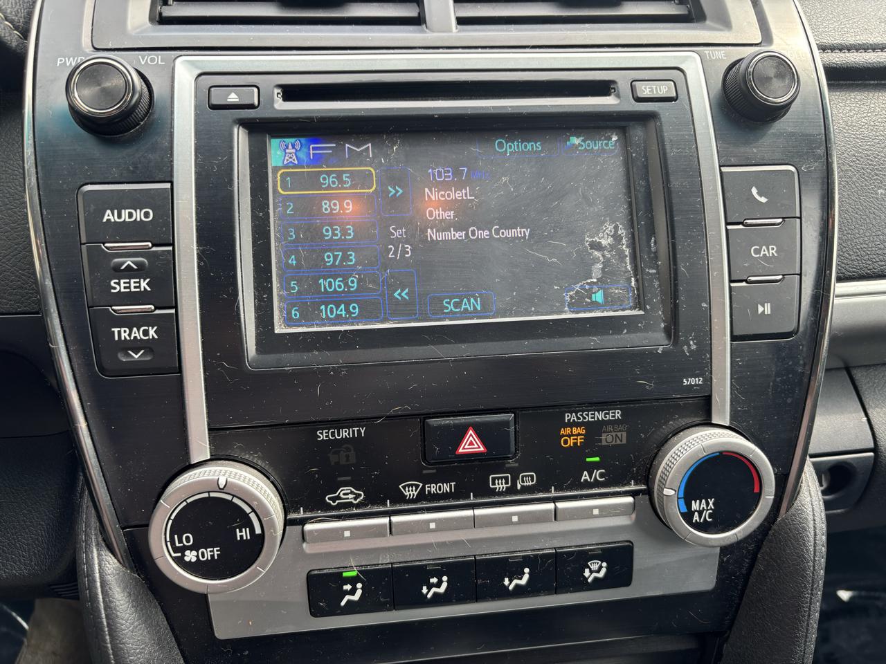 Toyota Camry SE 2012