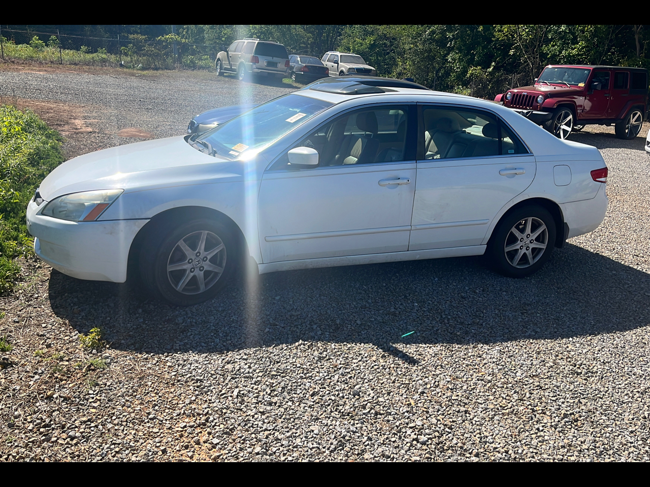 2003 Honda Accord EX V6 Sedan Satin Silver Metallic / Black Photo 1