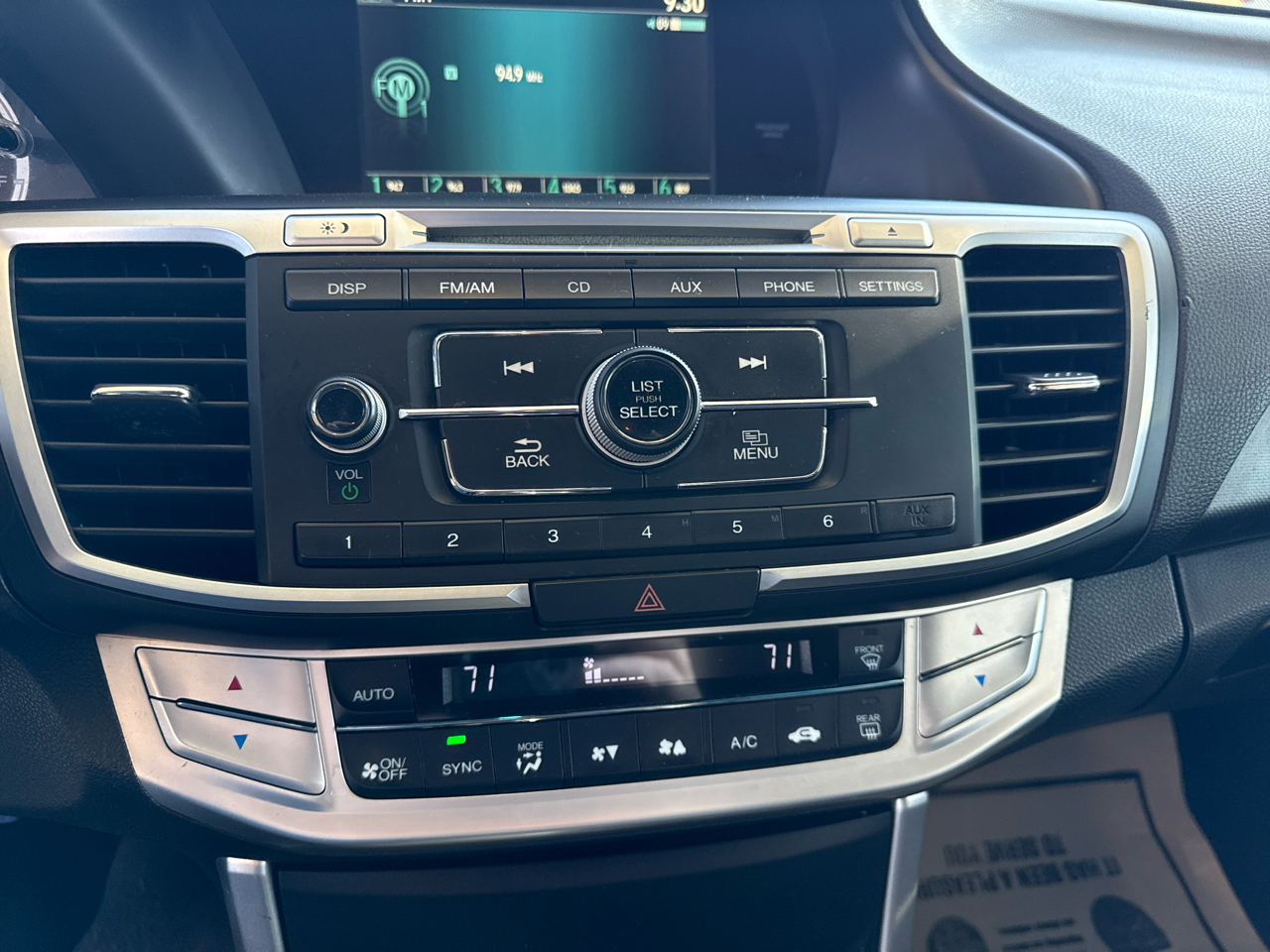 Honda Accord LX Sedan CVT 2014