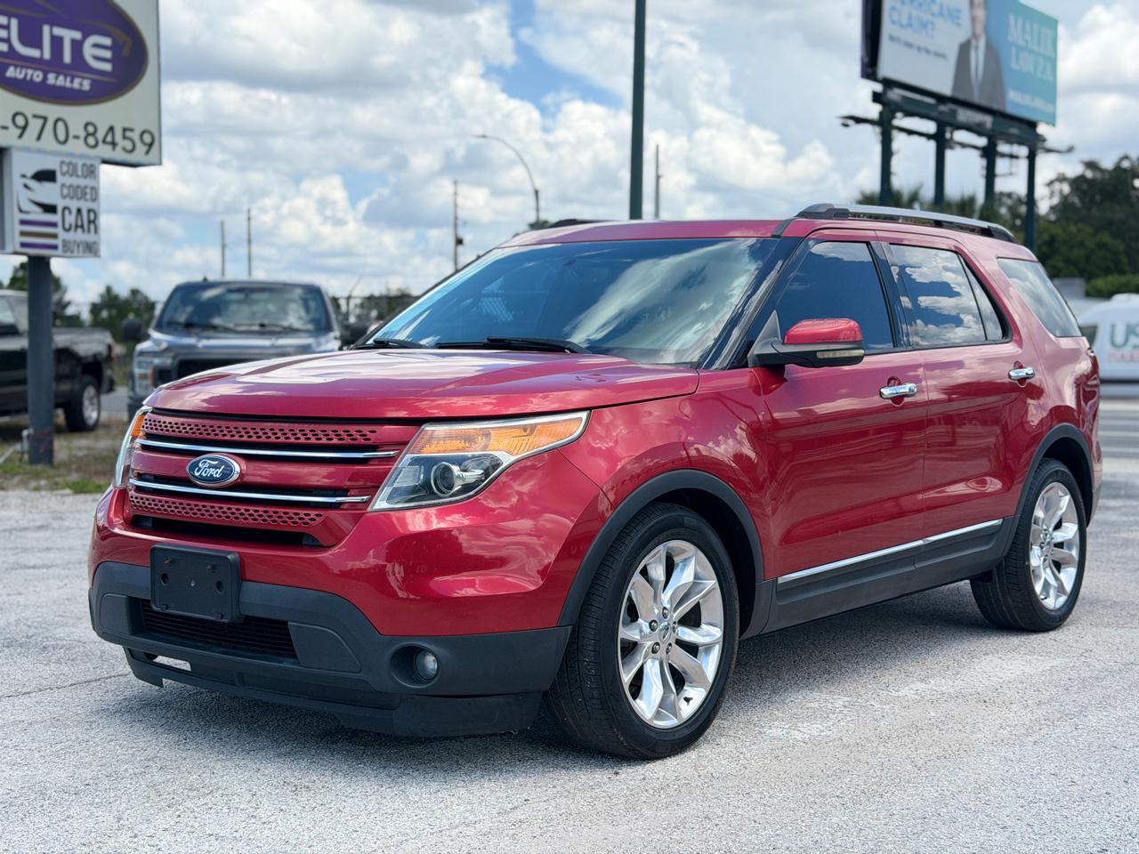 Red 2011 Ford Explorer SUV / Crossover Front-Wheel Drive Automatic