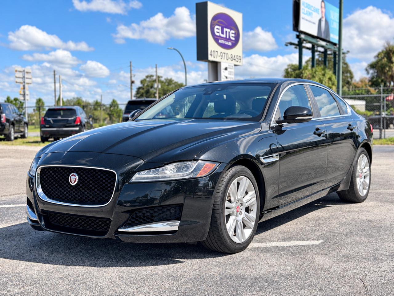 Black 2017 Jaguar XF Sedan Rear-Wheel Drive Automatic