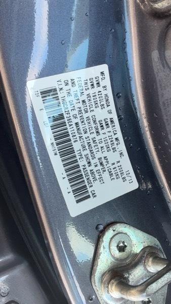 Honda Accord LX Sedan CVT 2014