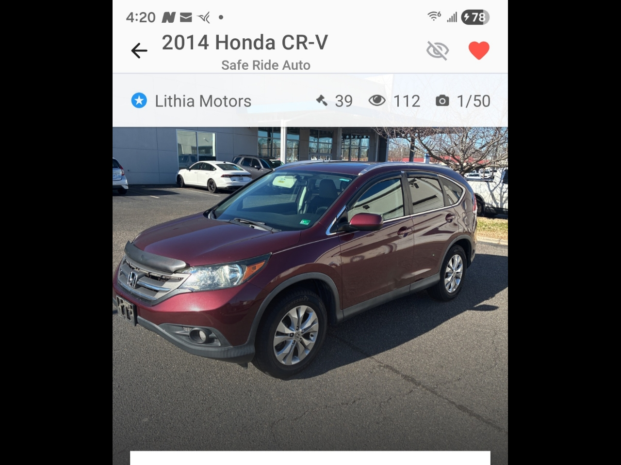2014 Honda CR-V EX-L 4WD 5-Speed AT