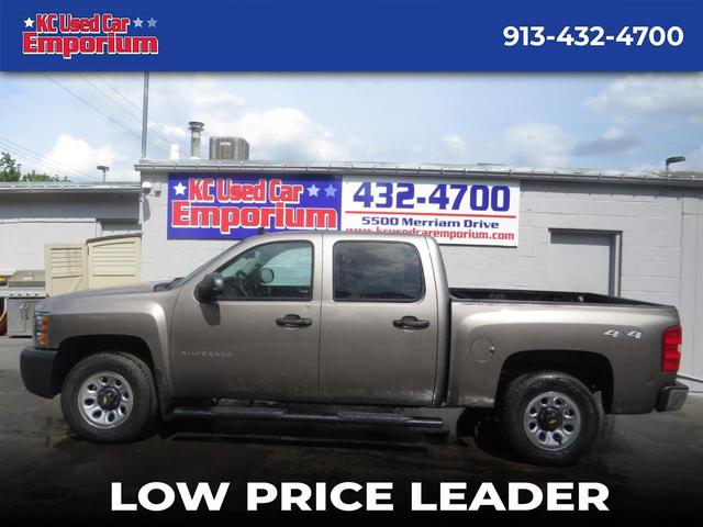 Gold 2013 Chevrolet Silverado 1500 LS Crew Cab 4WD Pickup Truck Four-Wheel Drive Automatic