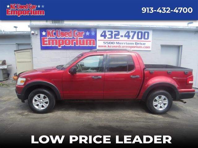 Red 2007 Ford Explorer Sport Trac XLT Pickup Truck Rear-Wheel Drive Automatic
