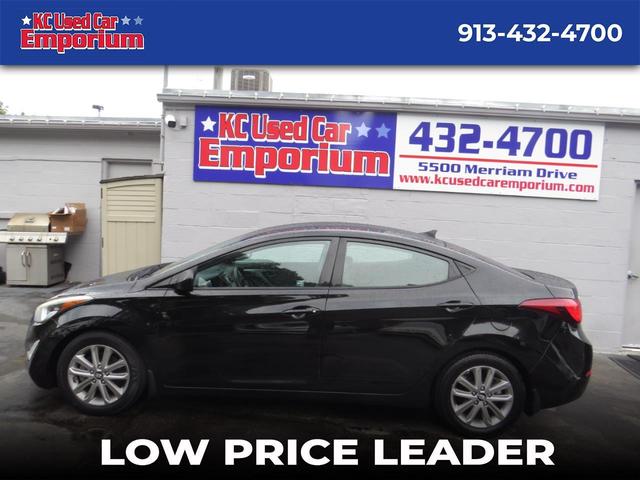 Black 2015 Hyundai Elantra Sedan Front-Wheel Drive Automatic