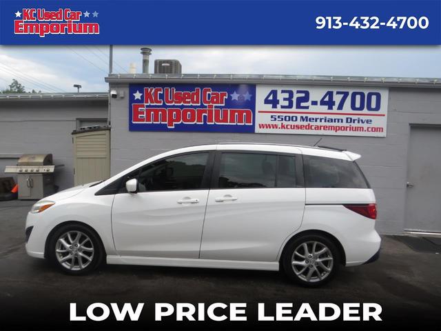 White 2012 Mazda MAZDA5 Minivan Front-Wheel Drive Automatic