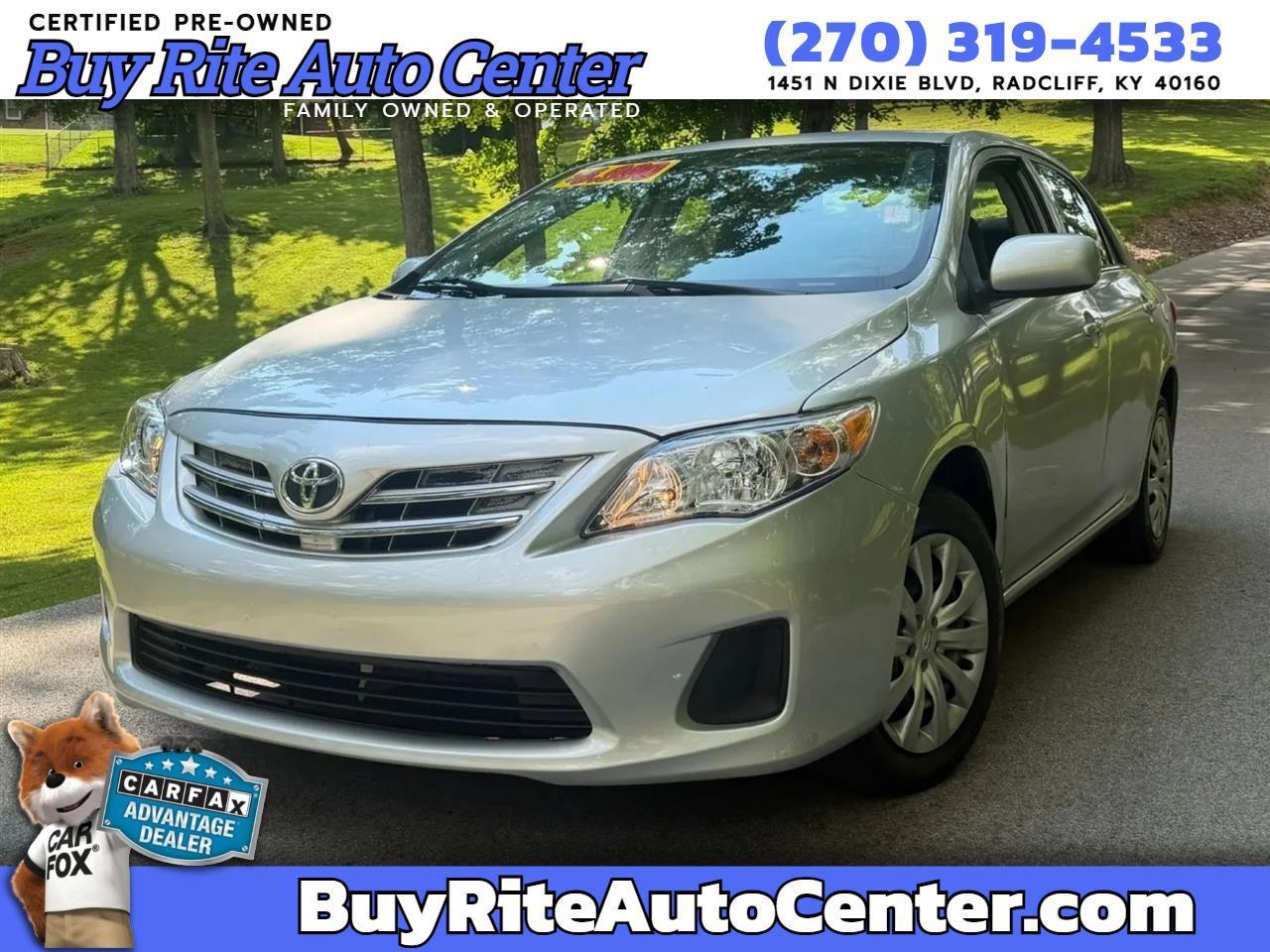 Toyota Corolla 4dr Sdn Auto LE Special Edition (Natl) 2013